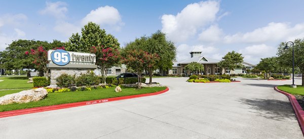 95Twenty Apartments: Modern signage at luxury apartment community entrance