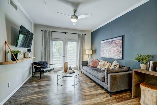 living room at Commons Park West Apartments