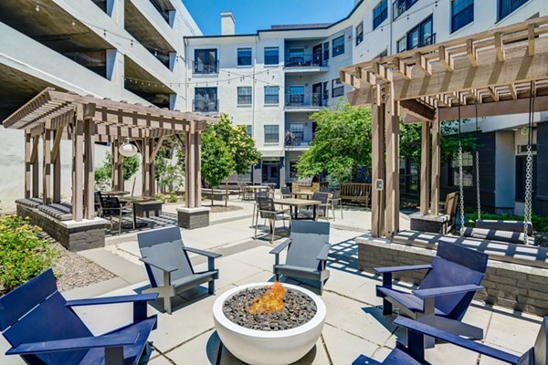 fire pit at Commons Park West Apartments