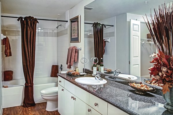 bathroom at Plaza at Westchase Apartments