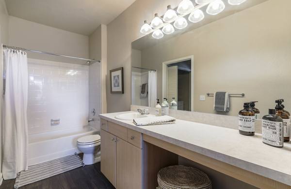 bathroom at Avana Thornton Station Apartments