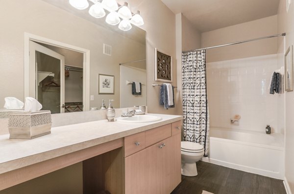 bathroom at Avana Thornton Station Apartments