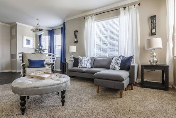 living room at Avana Thornton Station Apartments