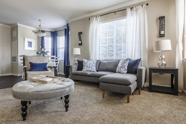 living room at Avana Thornton Station Apartments