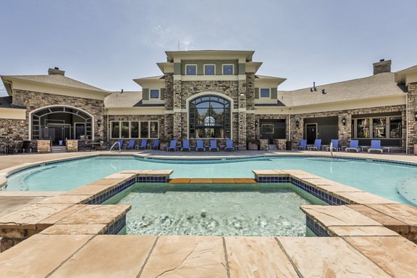 Inviting swimming pool at Avana Thornton Station Apartments offering luxury amenities and relaxation for residents