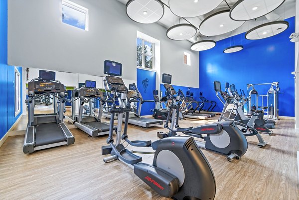 fitness center at Ellipse at Fairfax Corner Apartments