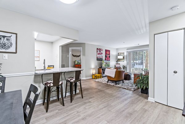 living room at Ellipse at Fairfax Corner Apartments