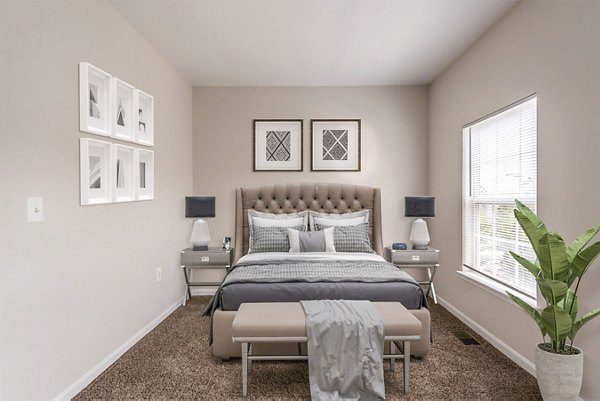 bedroom at Townes at Herndon Apartments