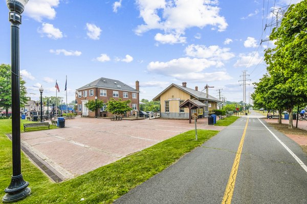 Charming neighborhood at Townes at Herndon Apartments, offering tree-lined streets and welcoming community atmosphere