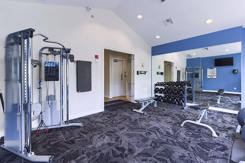 fitness center at Whisper Creek Apartments
