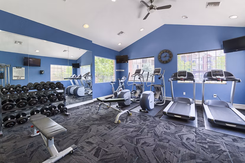 fitness center at Whisper Creek Apartments