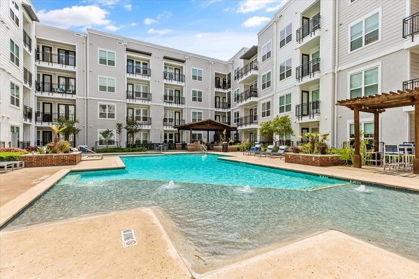 Rooftop pool with city views at Lakeside Urban Center Apartments
