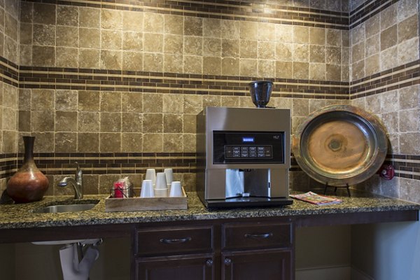 Elegant clubhouse with modern decor at Montage at Cinco Ranch Apartments