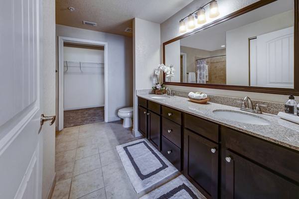 bathroom at 33 West Apartments