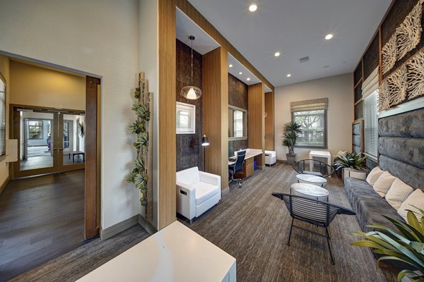 Clubhouse featuring contemporary design elements at 33 West Apartments