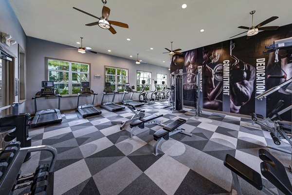 State-of-the-art fitness center with modern equipment at 33 West Apartments for active lifestyle enthusiasts
