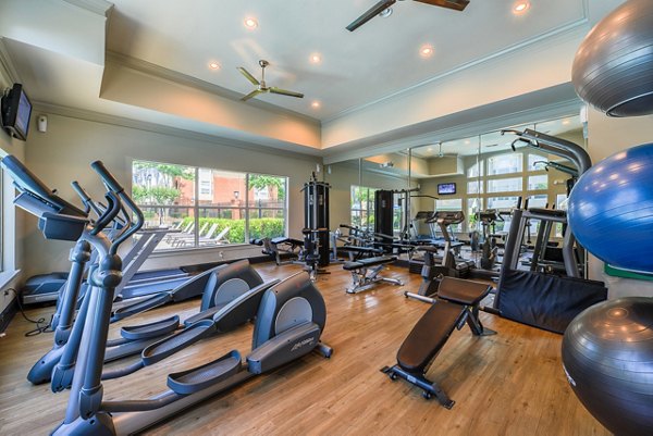 Fitness center with state-of-the-art equipment at Townhouse Atlanta luxury apartments