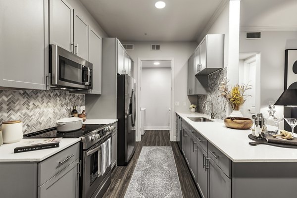 kitchen at 3500 Westlake Apartments
