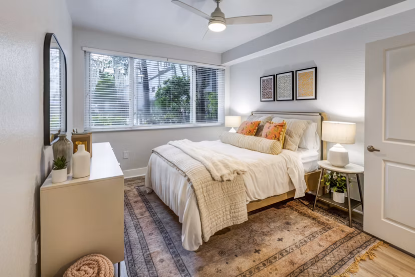 Spacious closet with customizable shelving and ample storage in Solmar on 6th luxury apartments