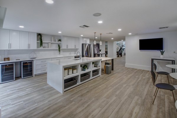 Clubhouse featuring modern seating and decor at Solmar on 6th luxury apartments