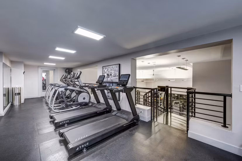 State-of-the-art fitness center with modern equipment at Solmar on 6th luxury apartments