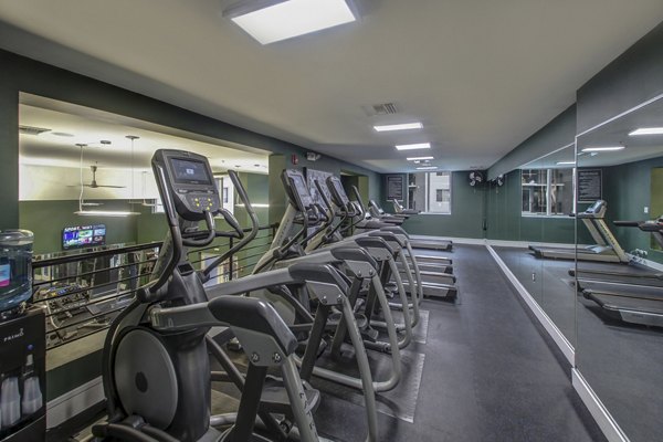 State-of-the-art fitness center with modern equipment at Solmar on 6th luxury apartments