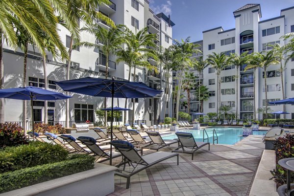 Resort-style pool at Solmar on 6th luxury apartments