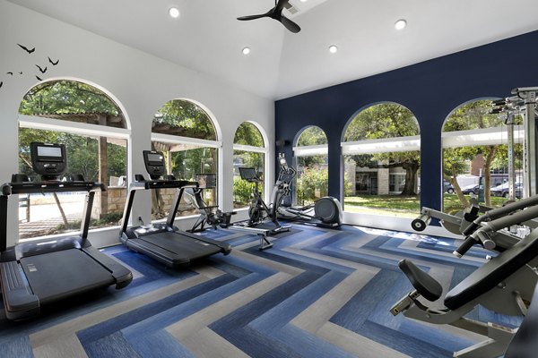 fitness center at Boulevard at Town Lake Apartments