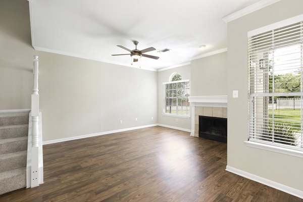 living room at The Boulevard at Town Lake Apartments