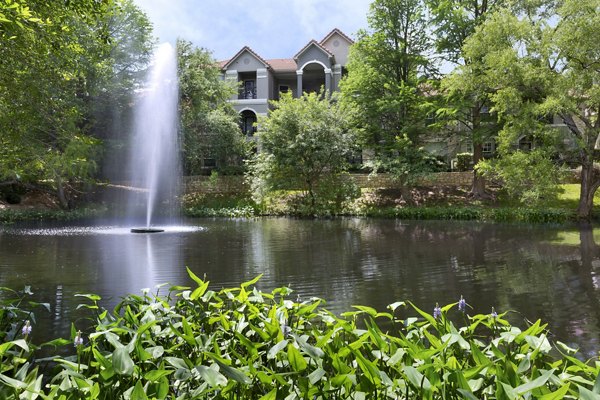 The Boulevard at Town Lake: Scenic view of luxury apartments surrounded by lush greenery
