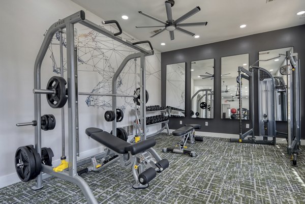 fitness center at Archer Stone Canyon Apartments