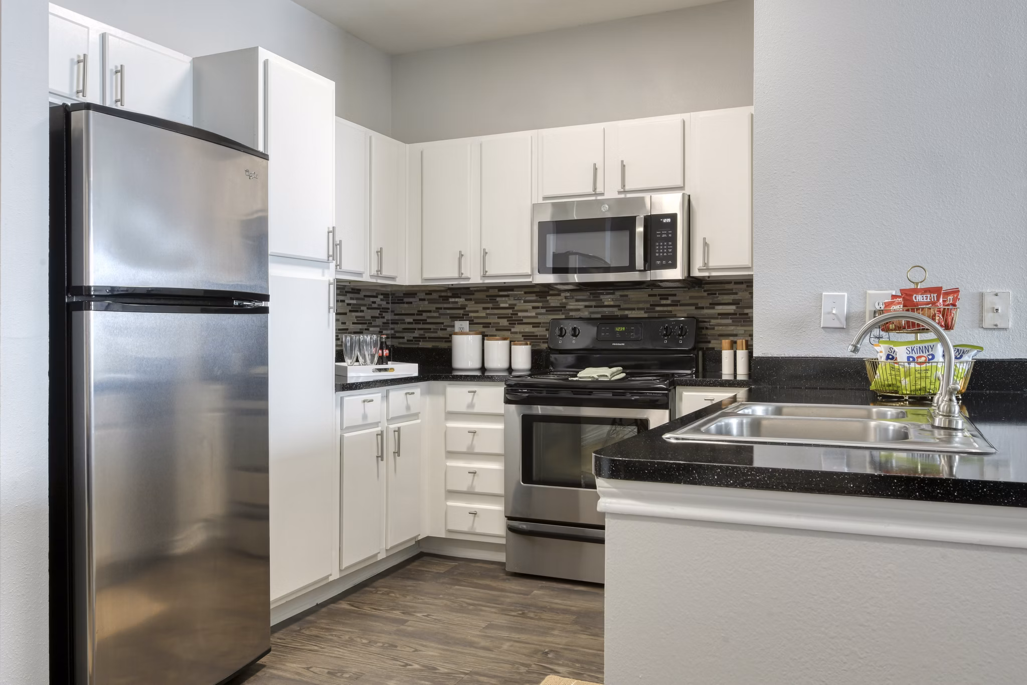 kitchen at Archer Stone Canyon Apartments