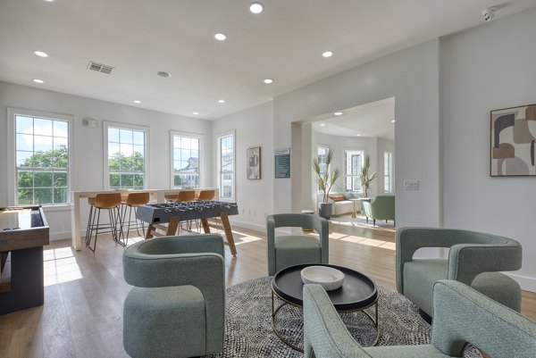 living room at Archer Stone Canyon Apartments