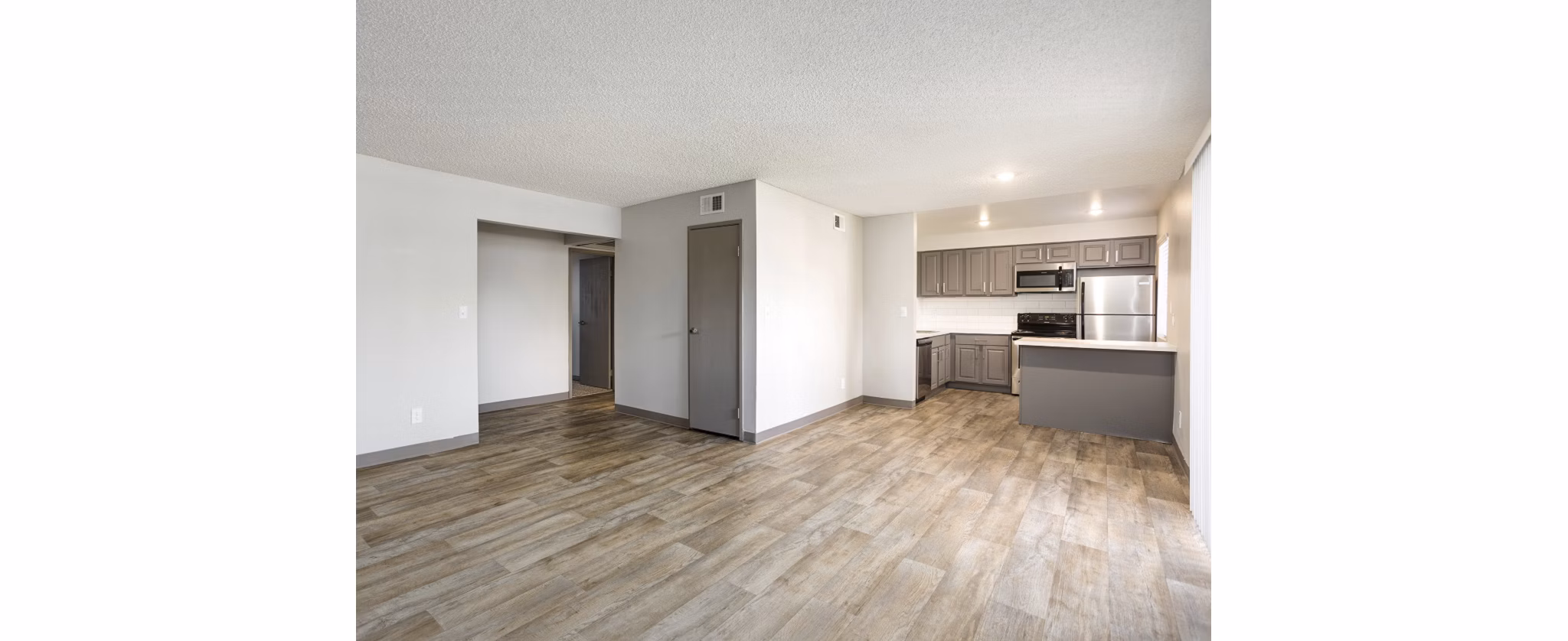 Dining room featuring elegant modern furniture at Highland Park Apartments