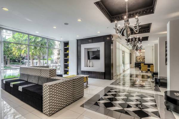 clubhouse at WaterWall Place Luxury Apartments