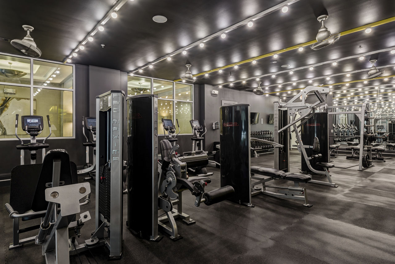 Gym at Waterwall Place Luxury Apartments