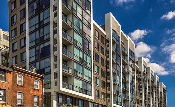 The Granary Apartments: Brick facade of luxury apartments in urban landscape