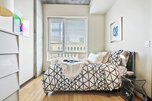 bedroom at The Granary Apartments