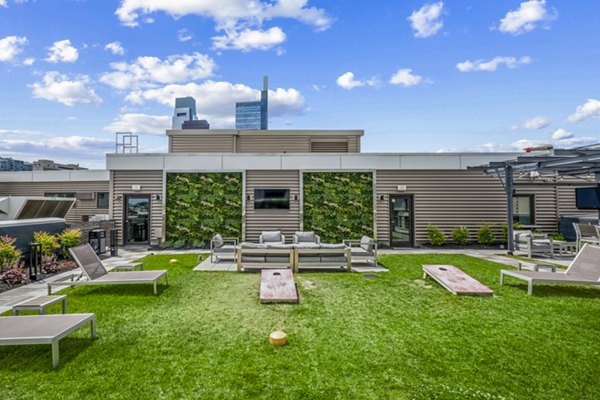 patio/recreational area at The Granary Apartments