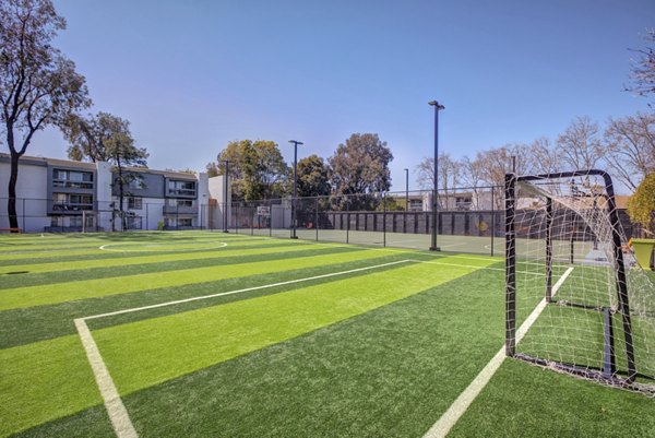 Sport court for basketball and tennis at Park Kiely Apartments with modern facilities, enhancing active lifestyle for residents