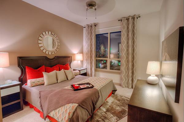 bedroom at Alara Uptown Luxury Apartments