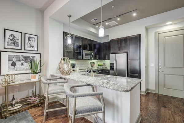 kitchen at Alara Uptown Luxury Apartments