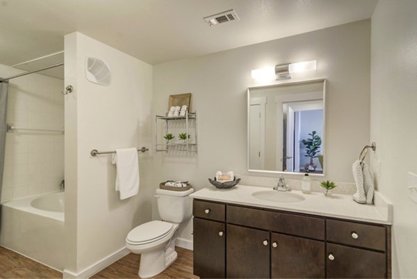 bathroom at Burnet Flats Luxury Apartments