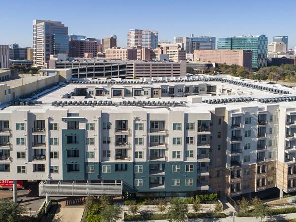 exterior at Elan Med Center Luxury Apartments