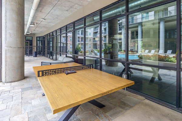 clubhouse outdoor recreational area at Elan Med Center Apartments