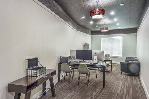 clubhouse business center at Elan Med Center Apartments