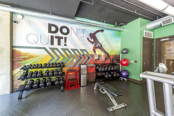 fitness center at Elan Med Center Apartments
