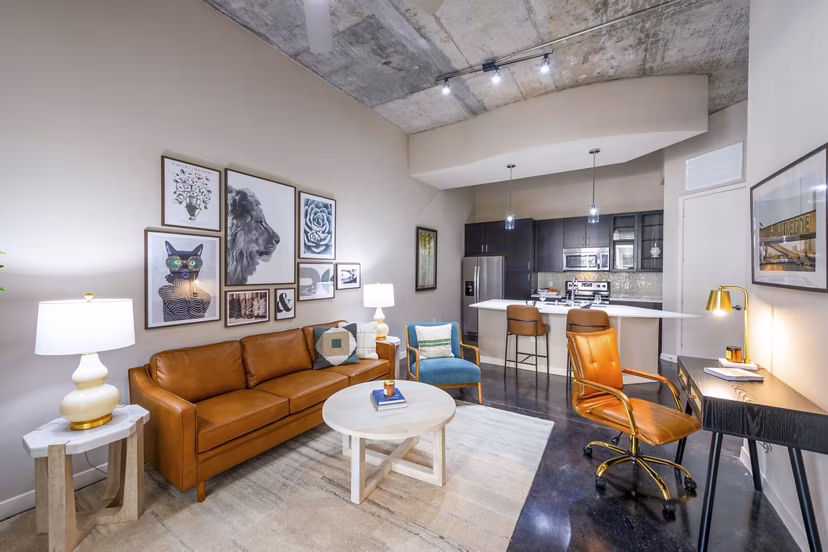 living room at Elan Med Center Apartments