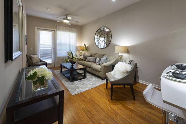 living room at Elan Med Center Luxury Apartments