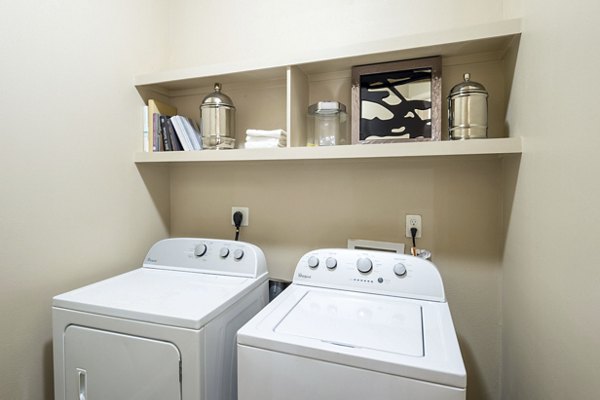 laundry room at Elan Med Center Apartments